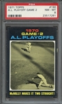 1971 TOPPS 196 A.L. PLAYOFF GAME 2 PSA NM-MT 8