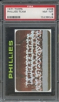 1971 TOPPS 268 PHILLIES TEAM PSA NM-MT 8