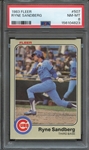 1983 FLEER 507 RYNE SANDBERG PSA NM-MT 8