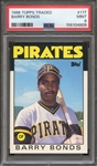 1986 TOPPS TRADED 11T BARRY BONDS PSA MINT 9