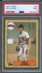 1987 TOPPS 420 WILL CLARK PSA MINT 9