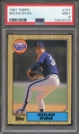 1987 TOPPS 757 NOLAN RYAN PSA MINT 9