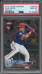 2018 TOPPS CHROME UPDATE HMT55 JUAN SOTO UPDATE PSA GEM MT 10