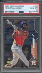 2020 TOPPS CHROME 200 YORDAN ALVAREZ PSA GEM MT 10