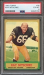 1963 TOPPS 96 RAY NITSCHKE PSA EX-MT 6