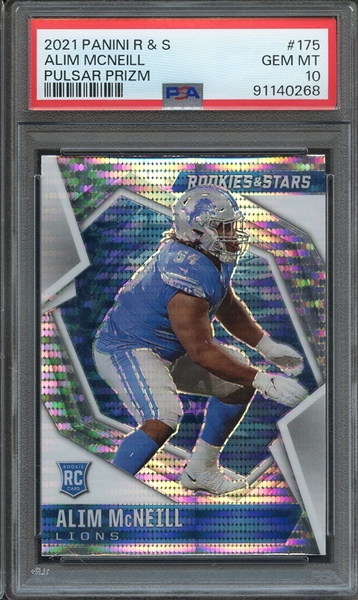 2021 PANINI ROOKIES & STARS 175 ALIM MCNEILL PULSAR PRIZM PSA GEM MT 10