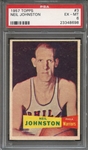 1957 TOPPS 3 NEIL JOHNSTON PSA EX-MT 6