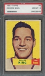 1957 TOPPS 6 GEORGE KING PSA NM-MT 8