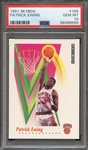 1991 SKYBOX 189 PATRICK EWING PSA GEM MT 10
