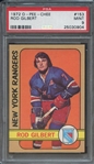 1972 O-PEE-CHEE 153 ROD GILBERT PSA MINT 9