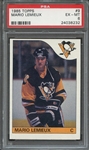 1985 TOPPS 9 MARIO LEMIEUX PSA EX-MT 6