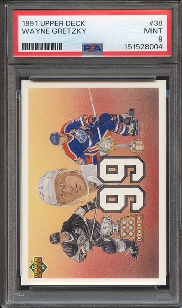 1991 UPPER DECK 38 WAYNE GRETZKY PSA MINT 9