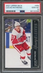 2021-2022 UPPER DECK 464 LUCAS RAYMOND PSA GEM MT 10