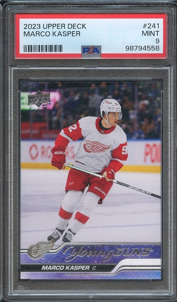 2023 UPPER DECK 241 MARCO KASPER PSA MINT 9