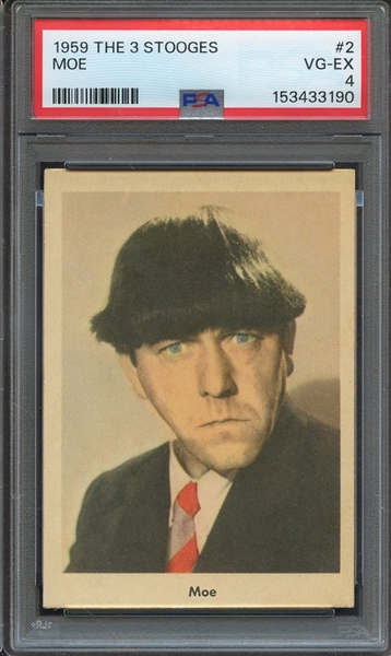 1959 THE 3 STOOGES 2 MOE PSA VG-EX 4