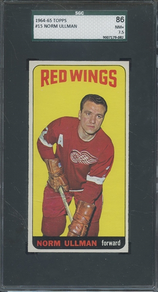 1964 TOPPS 15 NORM ULLMAN SGC NM+ 86 / 7.5