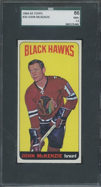1964 TOPPS 30 JOHN MCKENZIE SGC NM+ 86 / 7.5