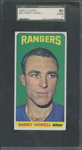 1964 TOPPS 83 HARRY HOWELL SGC EX/MT 80 / 6