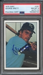 1975 SSPC 167 SIGNED GEORGE BRETT PSA NM-MT 8 PSA/DNA AUTO 10