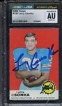 1969 TOPPS 120 SIGNED LARRY CSONKA CGC AUTHENTIC JSA AUTO 10