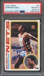 1978 TOPPS 75 SIGNED BERNARD KING "HOF 2013" PSA NM-MT 8 PSA/DNA AUTO 10