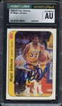 1986 FLEER STICKERS 7 SIGNED MAGIC JOHNSON CGC AUTHENTIC JSA AUTO AUTHENTIC