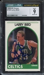 1989 HOOPS 150 SIGNED LARRY BIRD CGC MINT 9 JSA AUTO 10