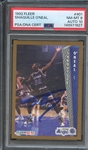 1992 FLEER 401 SIGNED SHAQUILLE ONEAL PSA NM-MT 8 PSA/DNA AUTO 10