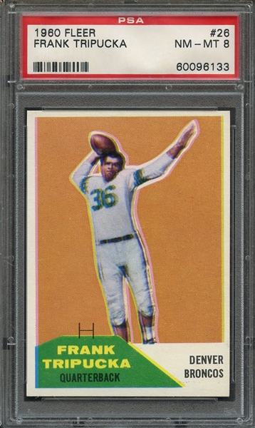 1960 FLEER 26 FRANK TRIPUCKA PSA NM-MT 8