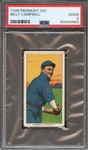 1909-11 T206 PIEDMONT 350 BILLY CAMPBELL PSA GOOD 2