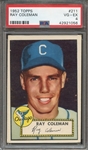 1952 TOPPS 211 RAY COLEMAN PSA VG-EX 4