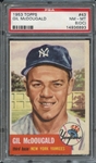 1953 TOPPS 43 GIL McDOUGALD PSA NM-MT 8 (OC)