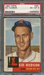 1953 TOPPS 251 SID HUDSON PSA EX-MT 6