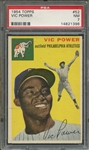 1954 TOPPS 52 VIC POWER PSA NM 7